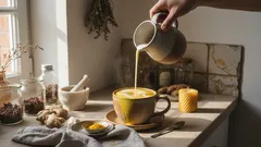 この飲み物が夜に飲まれるのには理由がある:「ゴールデンミルク」の真実
